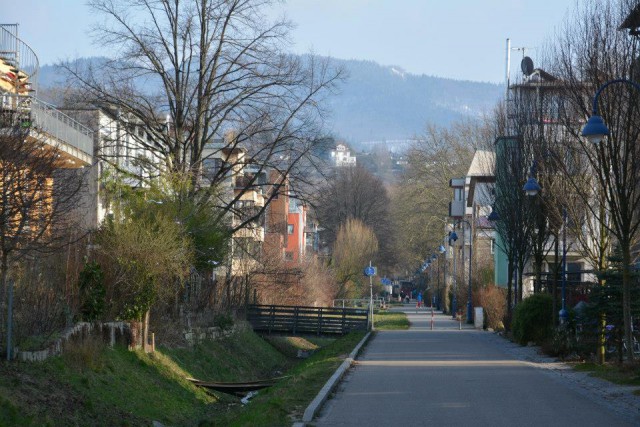 Den gröna stadsdelen Vauban i Freiburg.